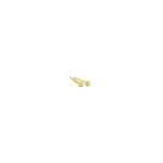 Lade das Bild in den Galerie-Viewer, minimalistische Brillant Goldohrstecker
