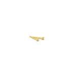 Lade das Bild in den Galerie-Viewer, minimalistische Brillant Goldohrstecker

