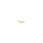 Lade das Bild in den Galerie-Viewer, minimalistische Brillant Goldohrstecker

