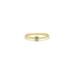 Lade das Bild in den Galerie-Viewer, Goldring mit Smaragd in weicher Fassung
