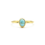 Lade das Bild in den Galerie-Viewer, Goldring mit blauem Turmalin
