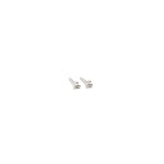 Lade das Bild in den Galerie-Viewer, minimalistische Weißgoldohrringe

