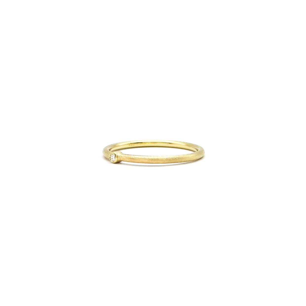 minimalistischer Brillantgoldring