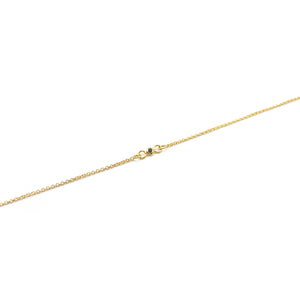 750-Goldarmband mit schwarzem Brillant
