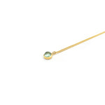 Lade das Bild in den Galerie-Viewer, Goldkette mit Turmalinanhänger mint
