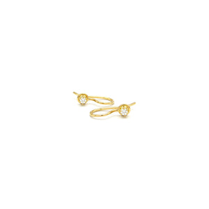Diamant Goldohrhänger