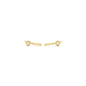 Diamant Goldohrhänger