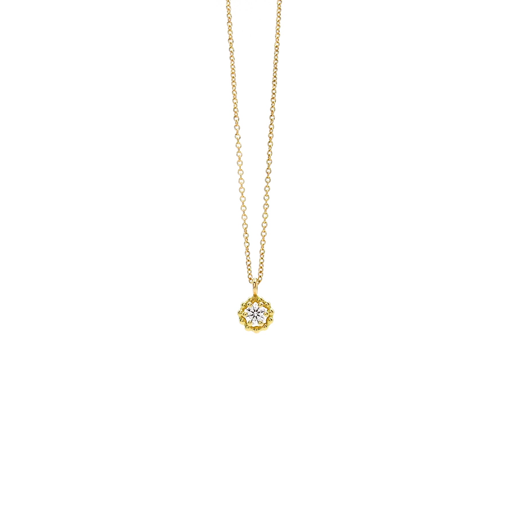 Goldkette mit Brillantanhänger
