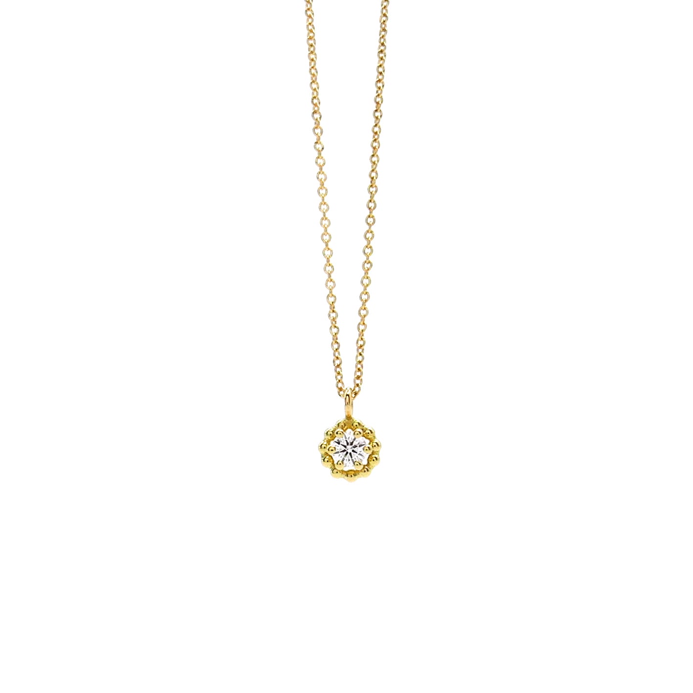 Goldkette mit Brillantanhänger