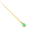 Lade das Bild in den Galerie-Viewer, Goldkette mit Chrysoprasanhänger
