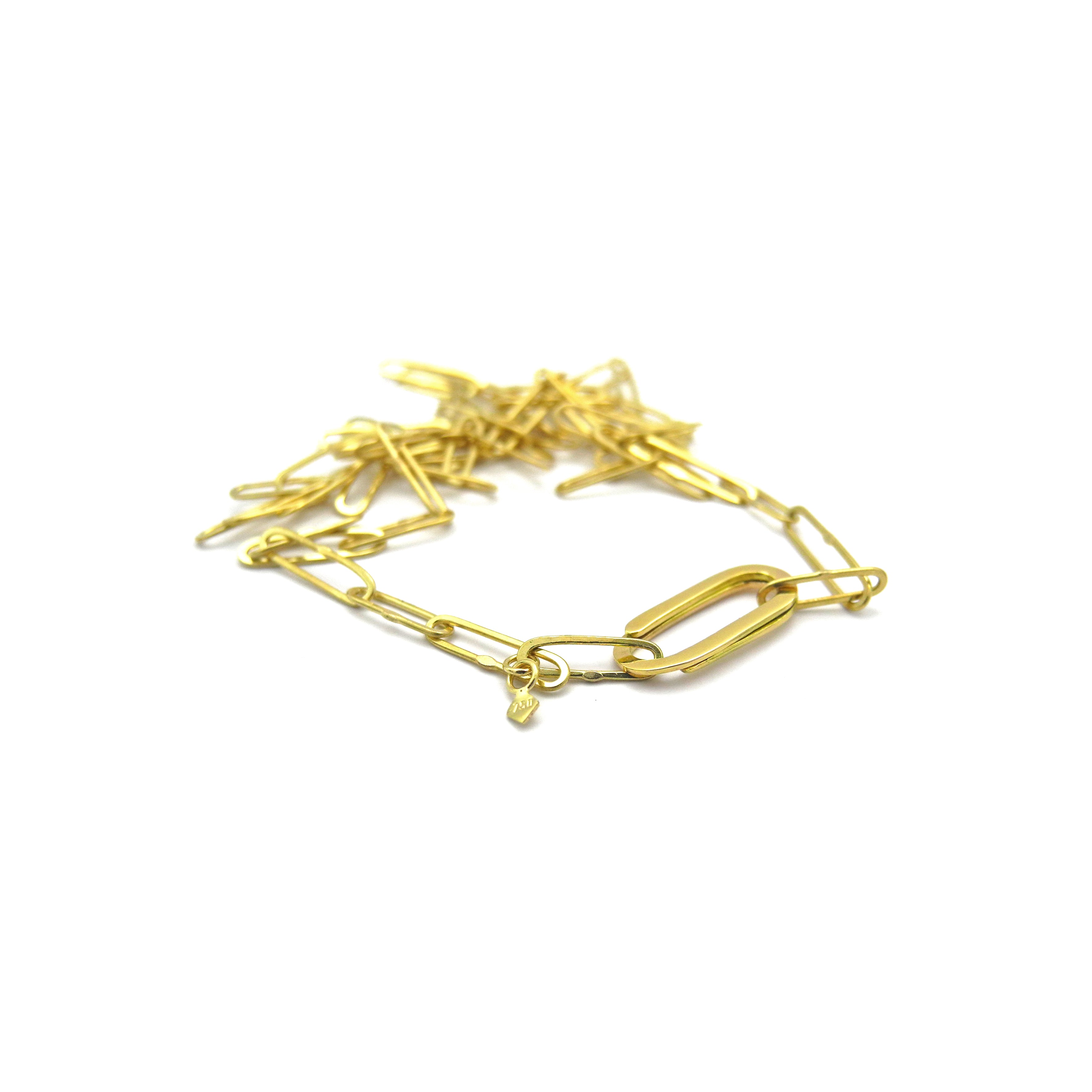 geschmiedete leichte Goldkette