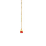 Lade das Bild in den Galerie-Viewer, goldene Kette mit roter Koralle
