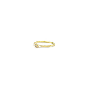 minimalistischer Goldring mit Opal