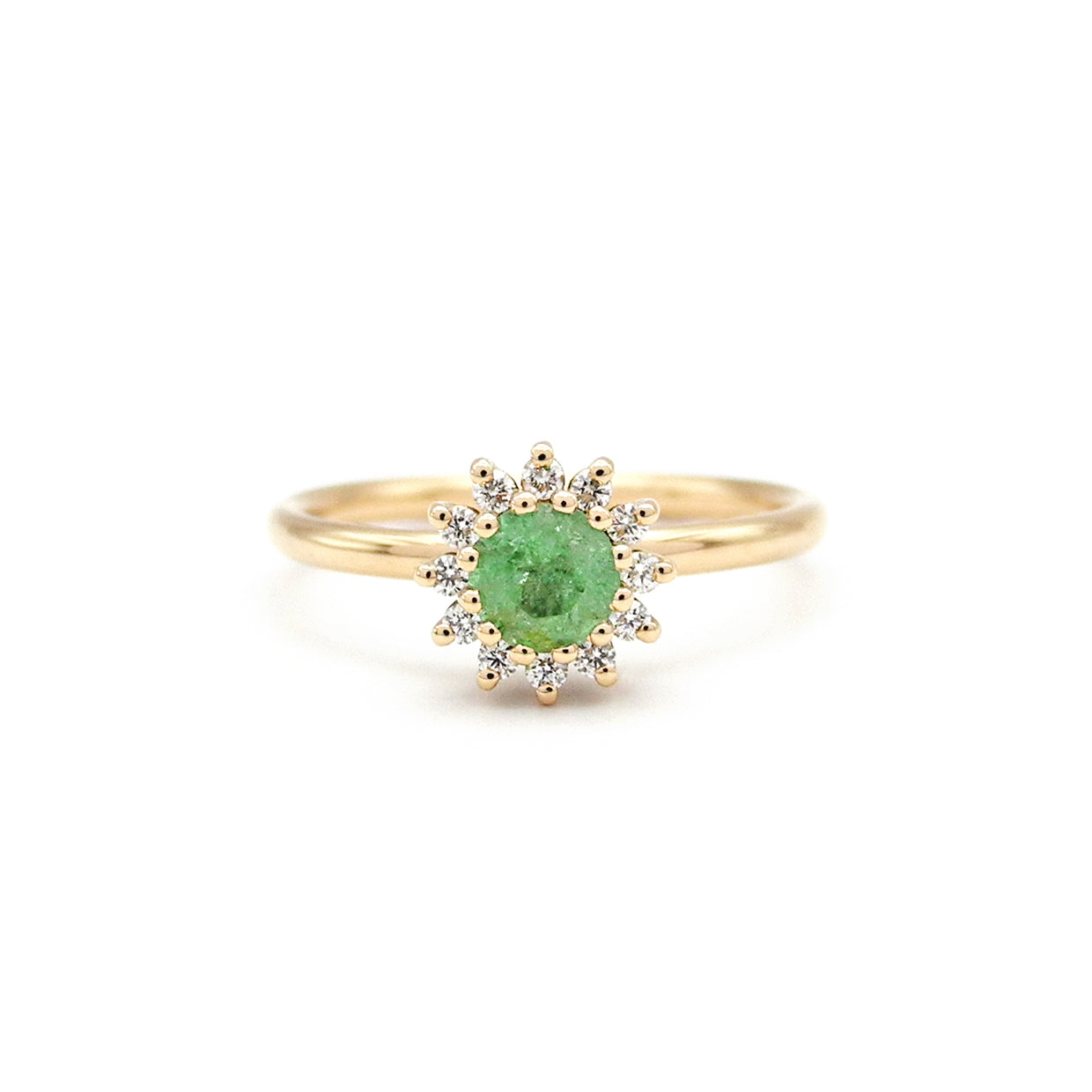 Verlobungsring mit Paraiba und Brillanten