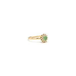 Verlobungsring mit Paraiba und Brillanten
