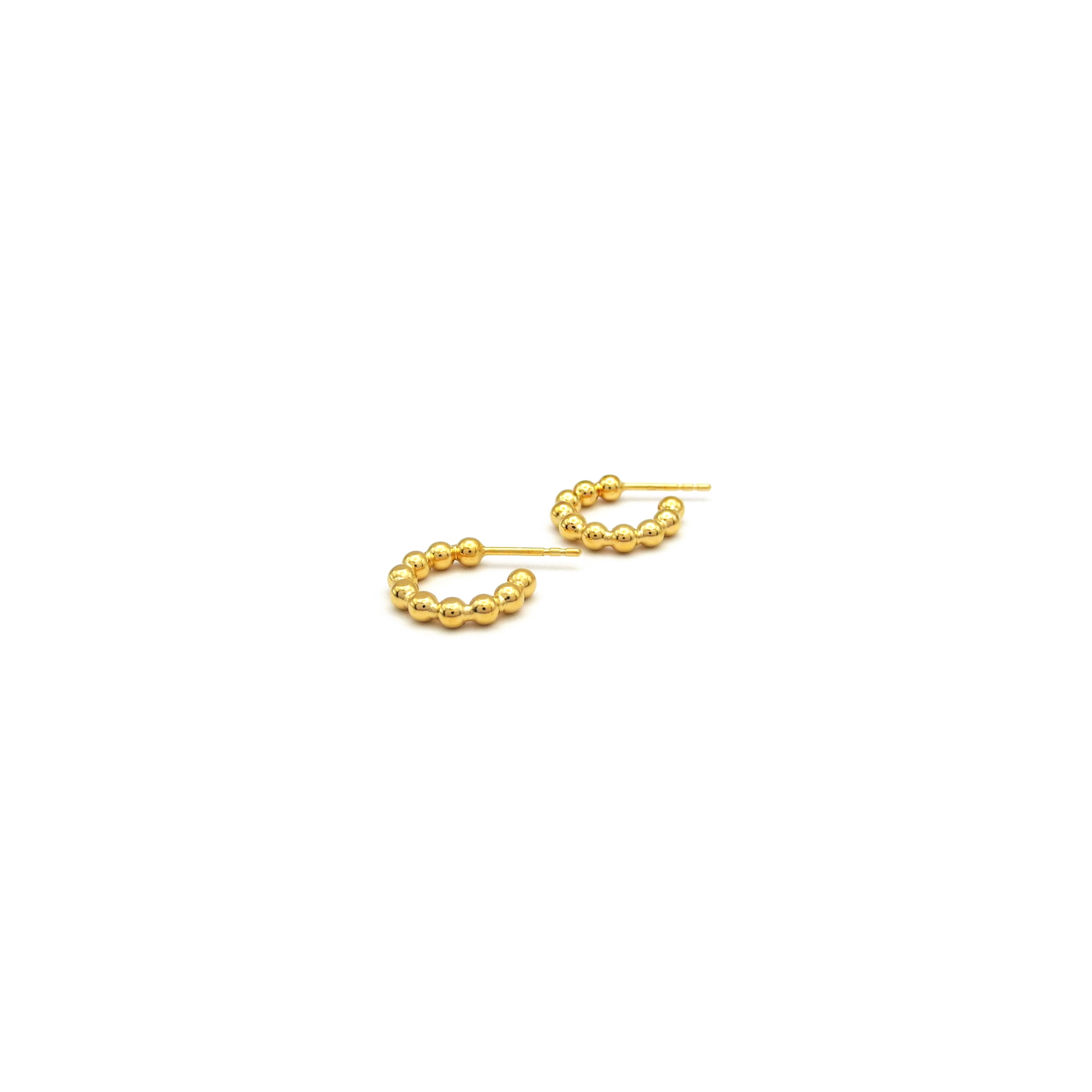 goldene Perlchencreolen