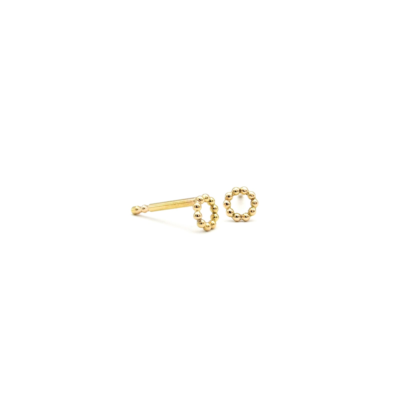 minimalistische Roségold Ohrstecker