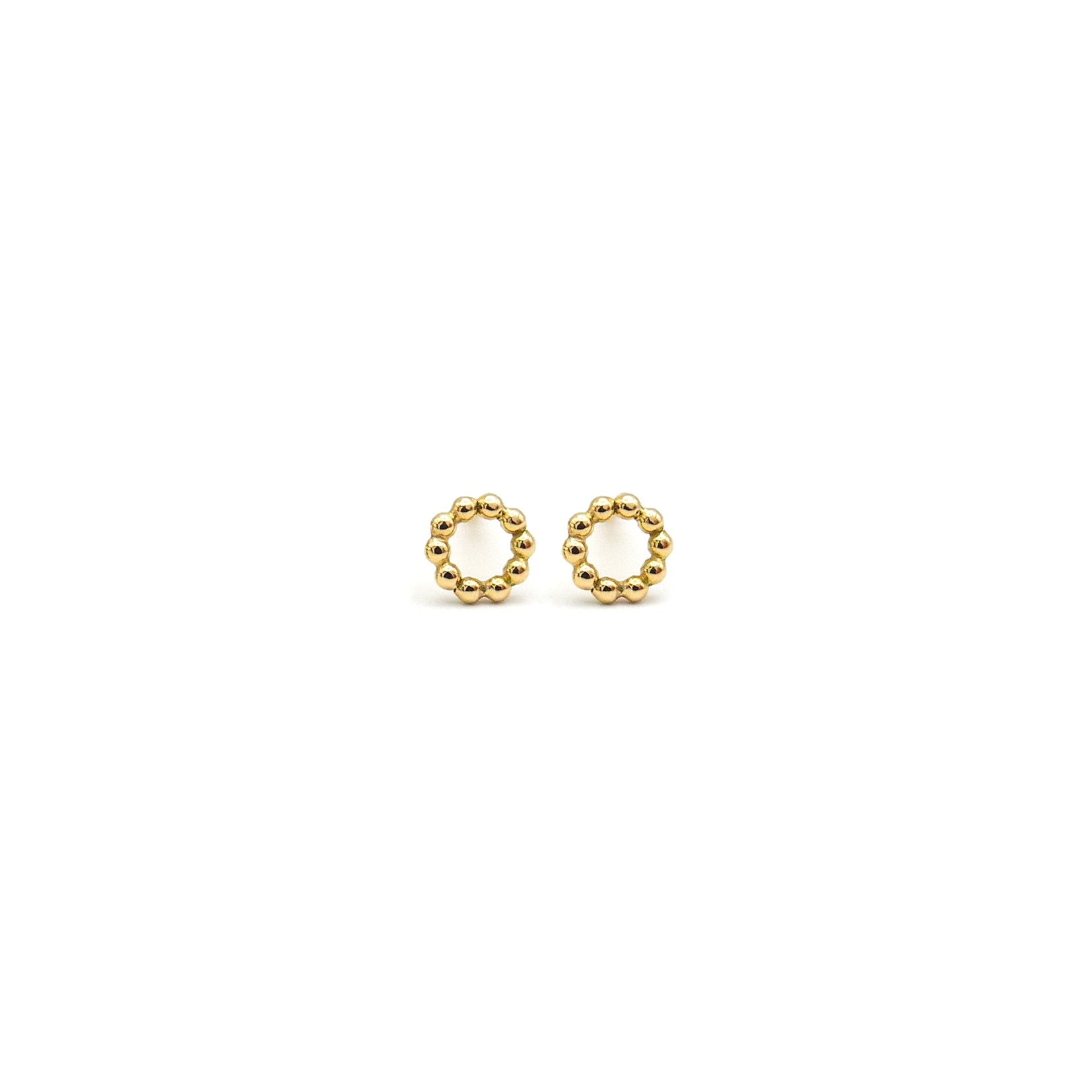 minimalistische Roségold Ohrstecker
