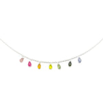 Lade das Bild in den Galerie-Viewer, Regenbogenkette mit Saphiren
