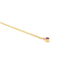 Lade das Bild in den Galerie-Viewer, Goldkette mit Rubinanhänger
