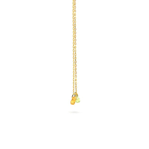Goldkette mit Saphiranhängern