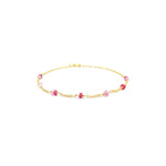 Lade das Bild in den Galerie-Viewer, Saphirarmband Rot-Rosa
