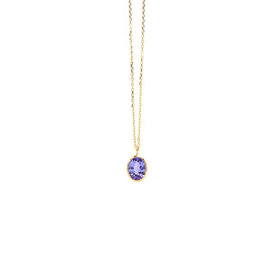 Goldkette mit Tansanitanhänger