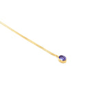 Lade das Bild in den Galerie-Viewer, Goldkette mit Tansanitanhänger
