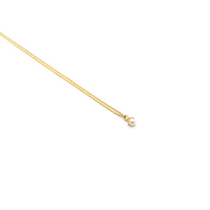 goldene Kette mit Akoya Perle