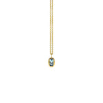 Lade das Bild in den Galerie-Viewer, 750-Goldkette mit Aquamarin
