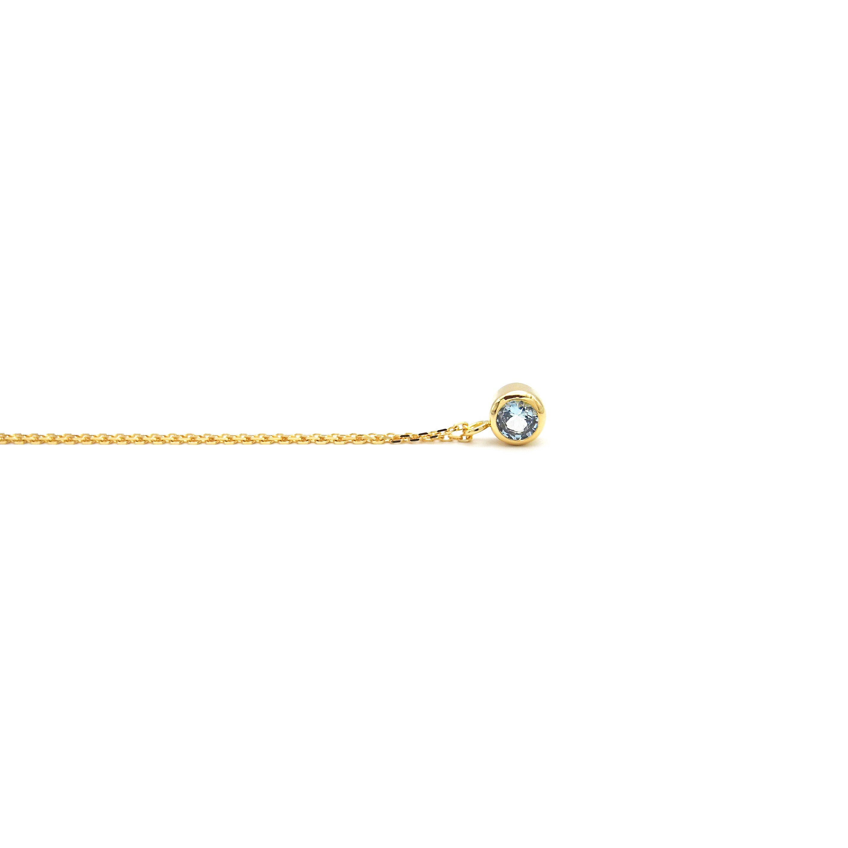 Aquamarin Goldkette 18 ct