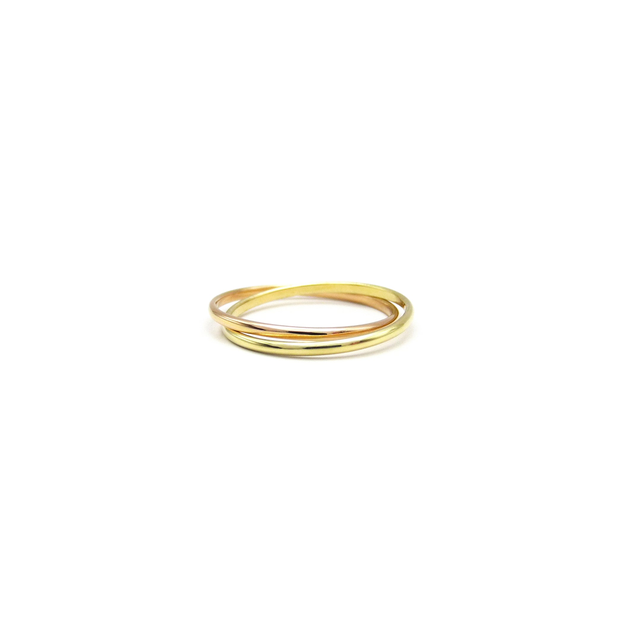 Bicolor Goldring