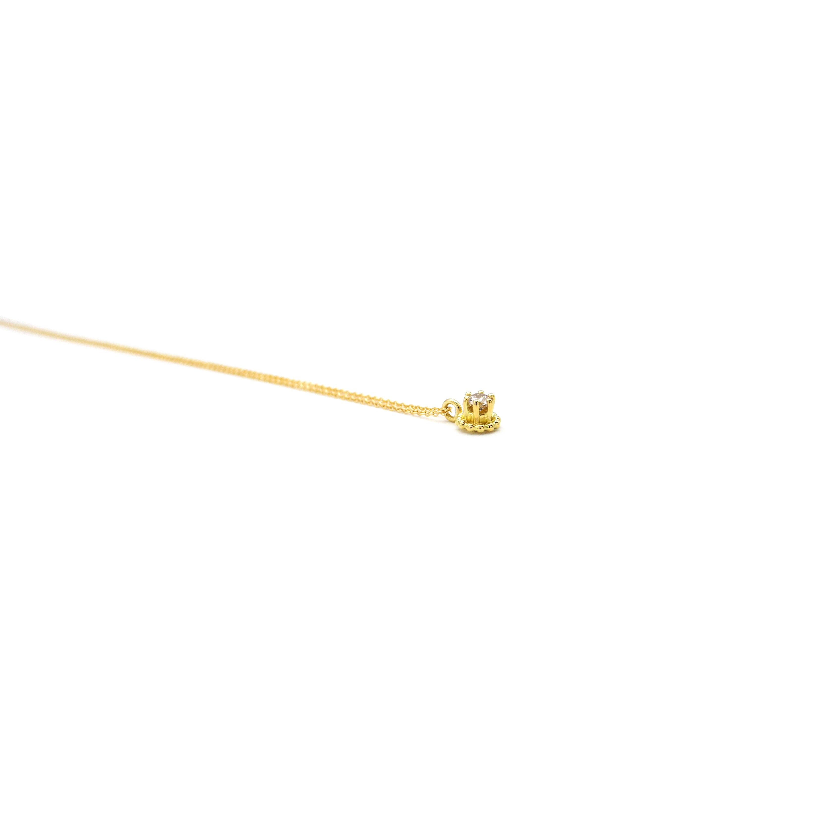 Goldkette mit Brillantanhänger