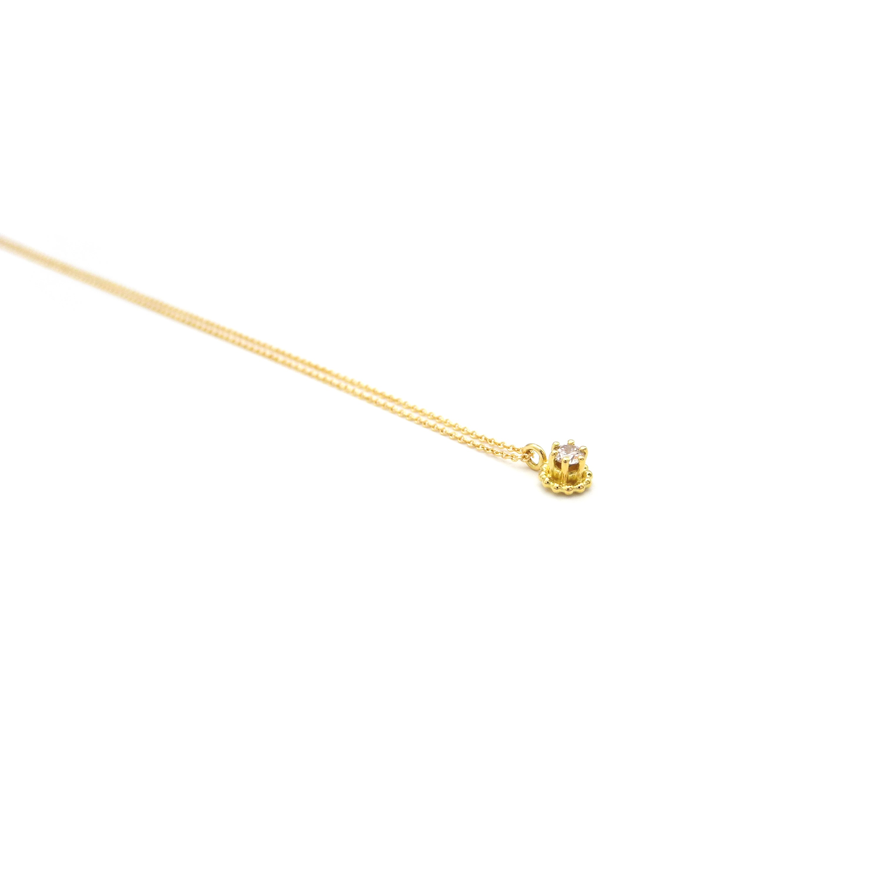 Goldkette mit Brillantanhänger