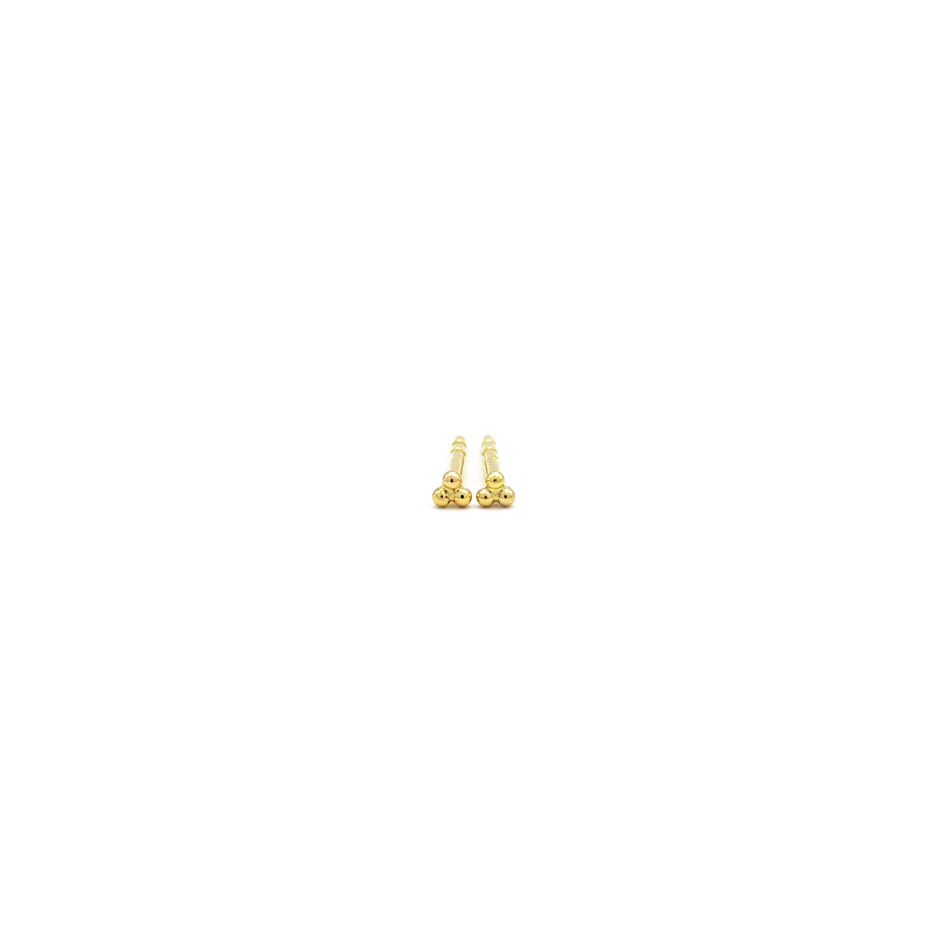 minimalistische Goldohrringe