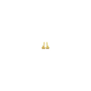 minimalistische Goldohrringe
