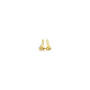 minimalistische Goldohrringe
