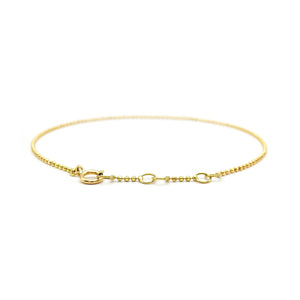 Goldperlchenarmband aus 750-Gold