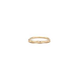 Roségoldring mit Wellen