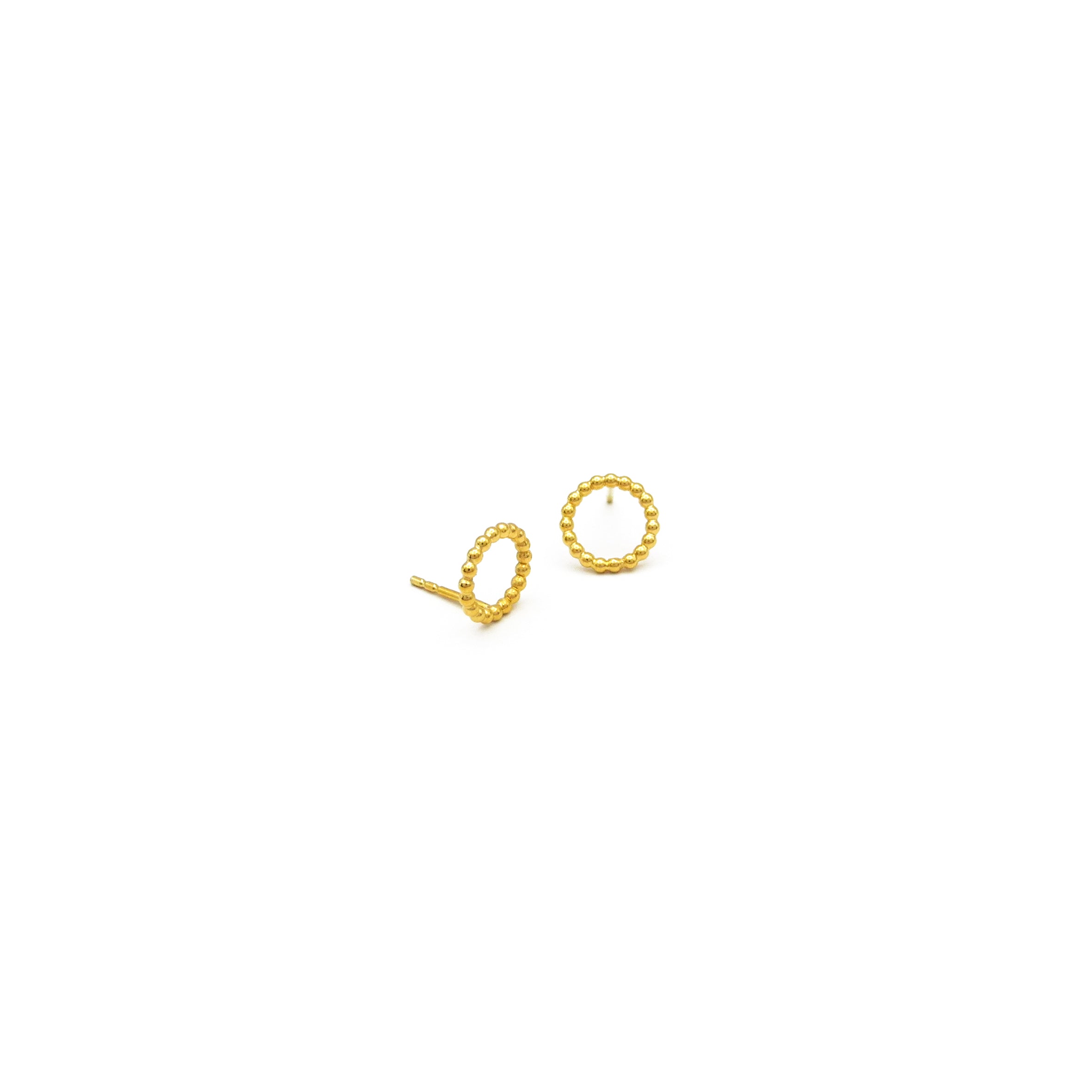 goldene Kreisohrstecker
