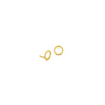 Lade das Bild in den Galerie-Viewer, goldene Kreisohrstecker
