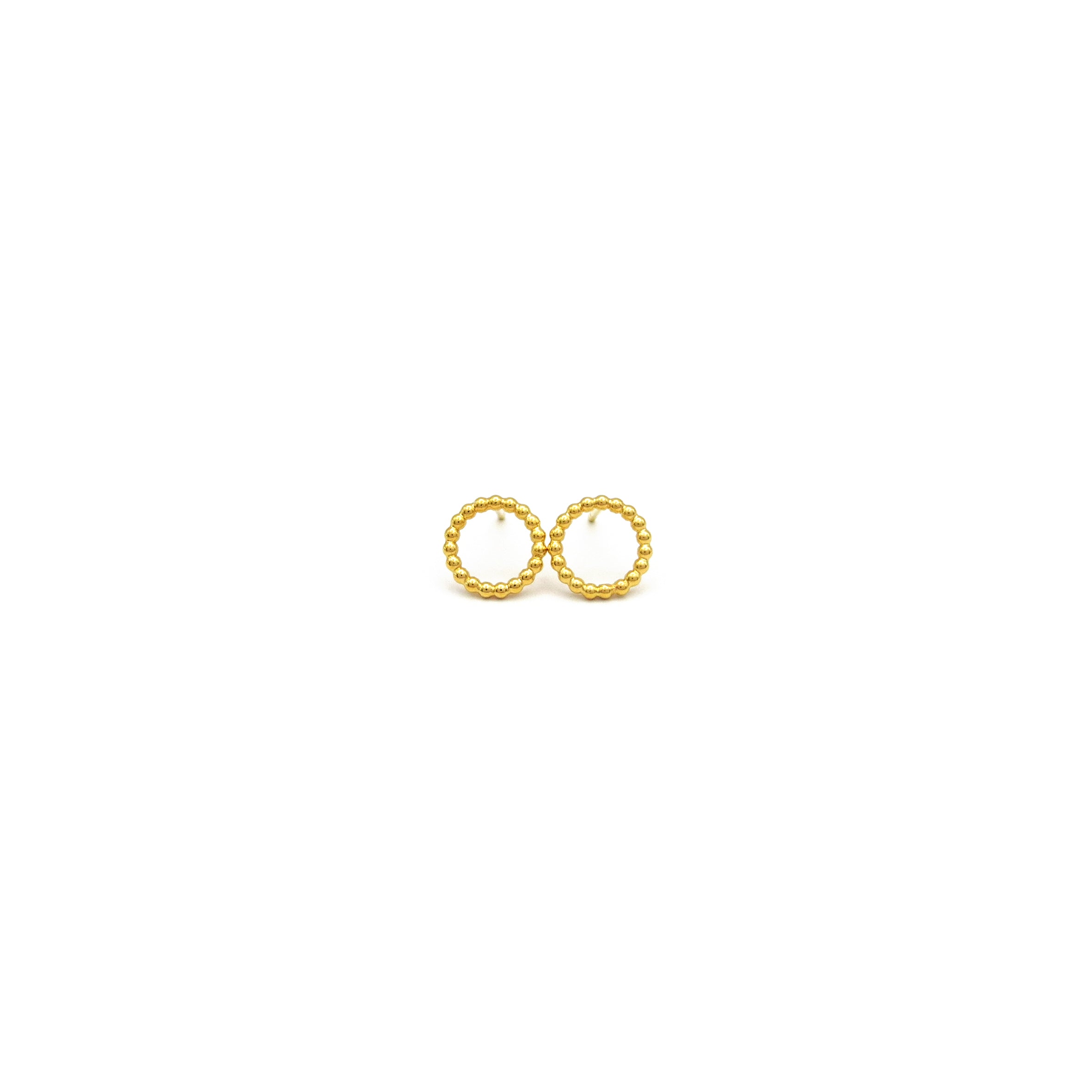 goldene Kreisohrstecker