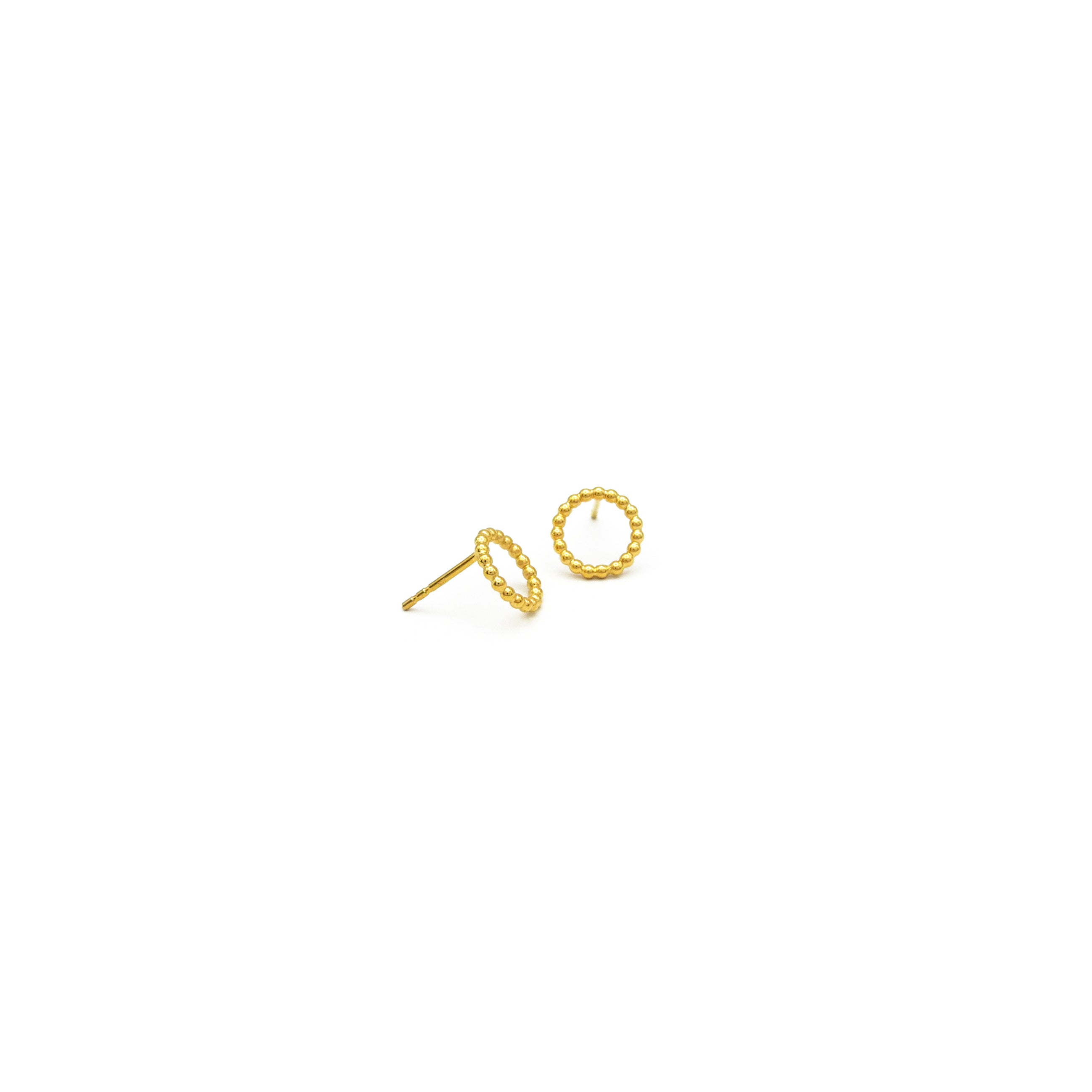 goldene Kreisohrstecker