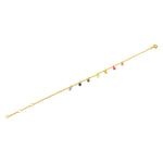 Lade das Bild in den Galerie-Viewer, goldenes Saphirarmband Regenbogen
