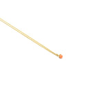 Lade das Bild in den Galerie-Viewer, goldene Kette mit kleiner rosa Koralle
