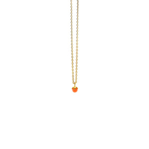 goldene Kette mit rosa Koralle