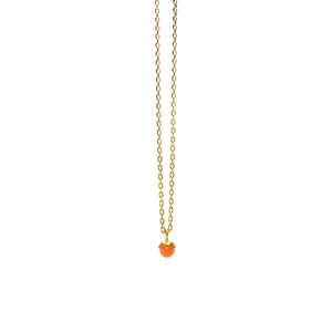 goldene Kette mit rosa Koralle