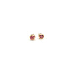 Lade das Bild in den Galerie-Viewer, Rot-Rosa Turmalin Goldohrstecker
