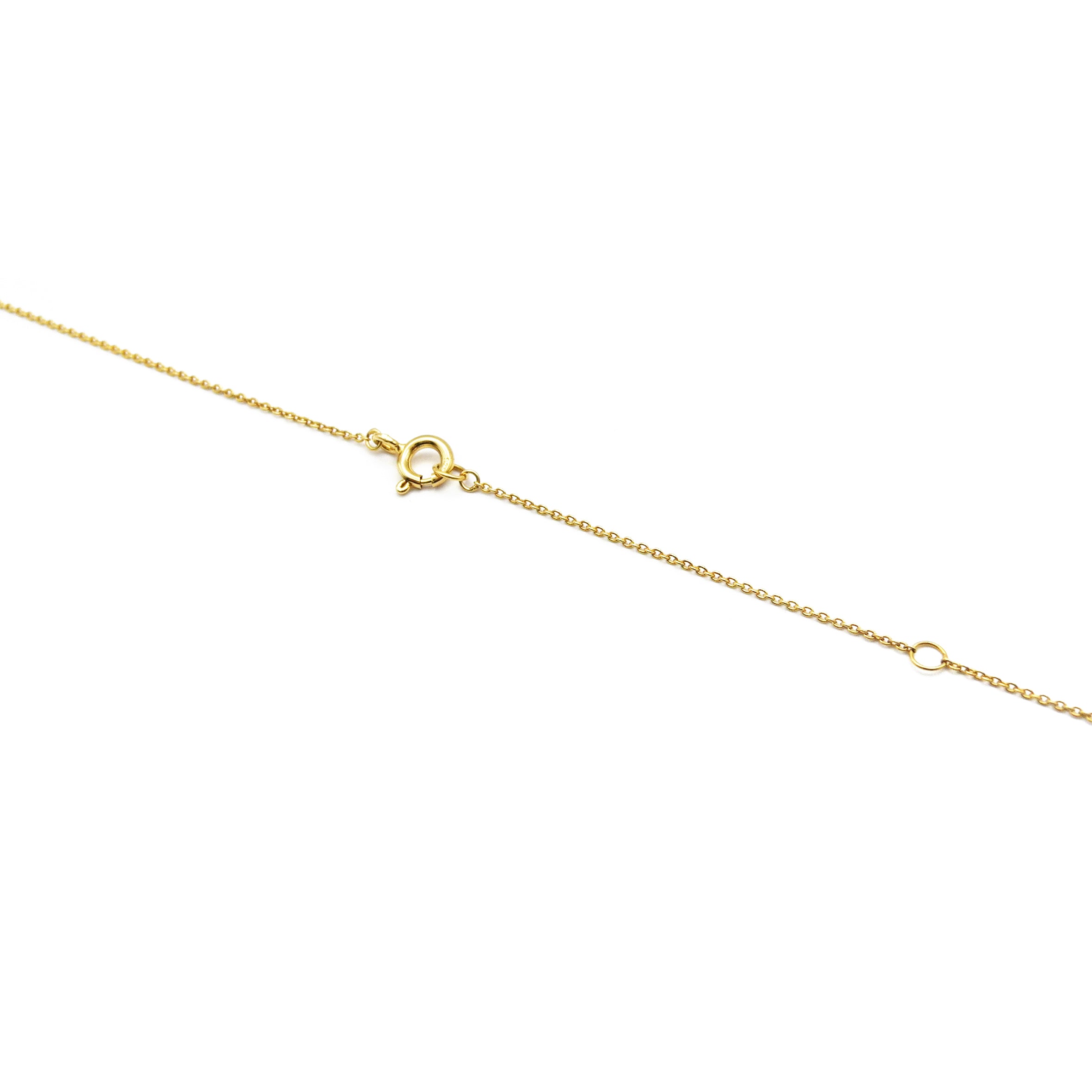 goldene Kette mit zwei Ringen